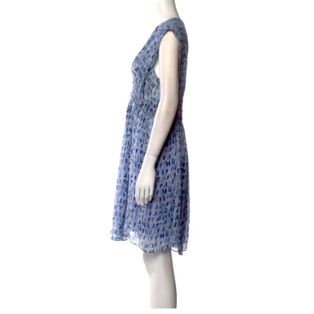 Isabel Marant Etoile Elegant Blue Patterned Dress
